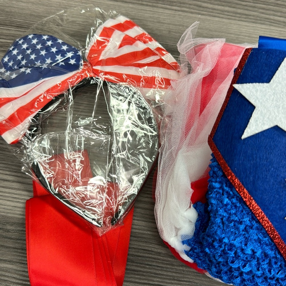 Tutu Dreams 4th of July Tutu Outfit Girls Unicorn Dress with Headband Stars Tutu